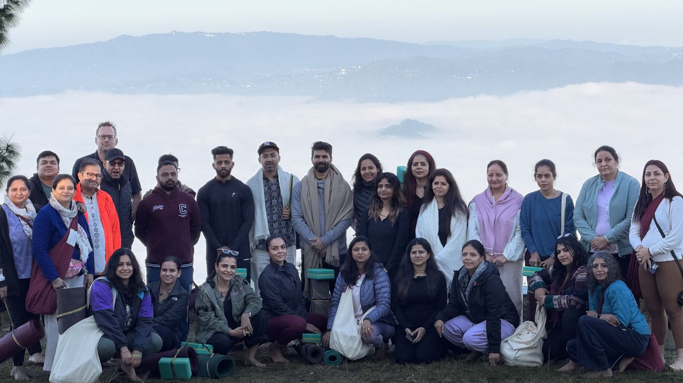 The circle above the clouds, Kasar Devi retreat