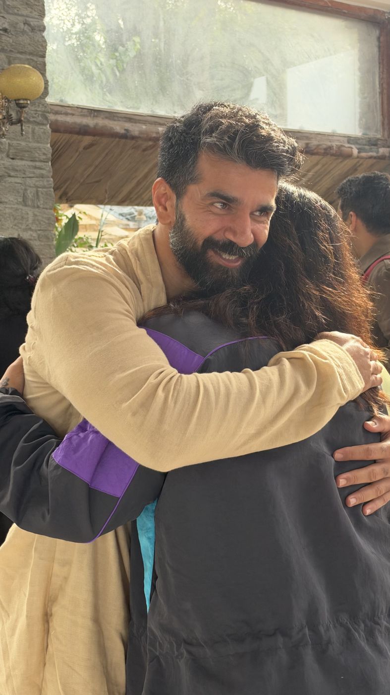 An embrace, Kasar Devi retreat